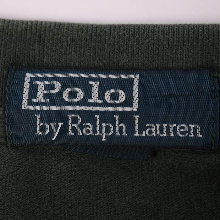 ポロバイラルフローレン 半袖ポロシャツ ポロマーク 無地 トップス 大きいサイズ メンズ XLサイズ グリーン Polo by Ralph Lauren_画像2