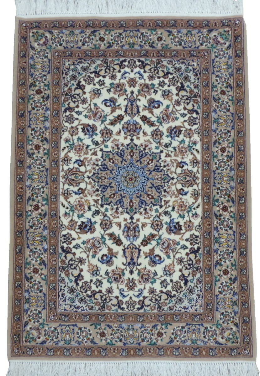 ペルシャ絨毯 カーペット コルクウール＆シルク 手織り高級 ペルシャ