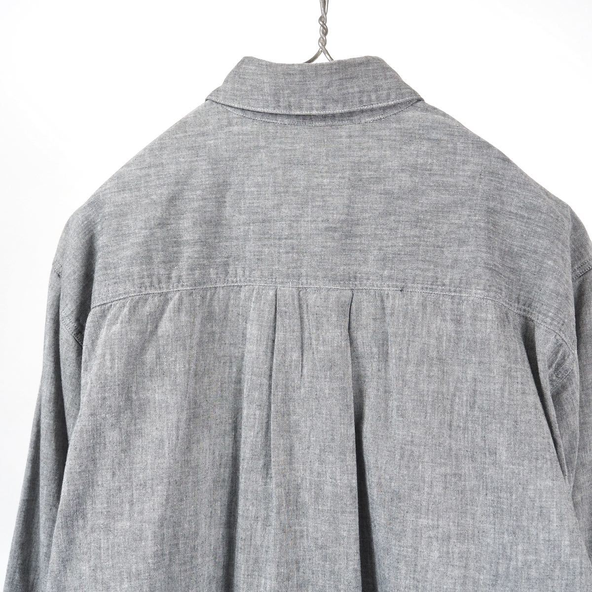 90s[Calvin Klein Sports] design big Fit shirt S cotton gray Drop shoulder long height CK JEANS Calvin Klein 
