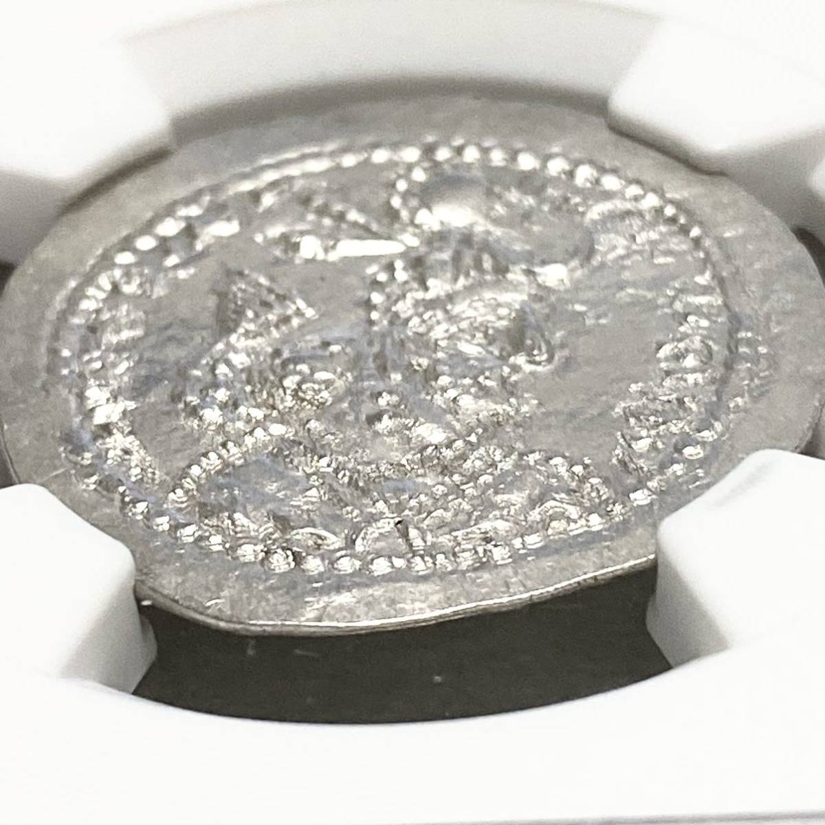 MS鑑定】399-420年 ササン朝 ペルシア ドラクマ 銀貨 NGC ヤズデギルド