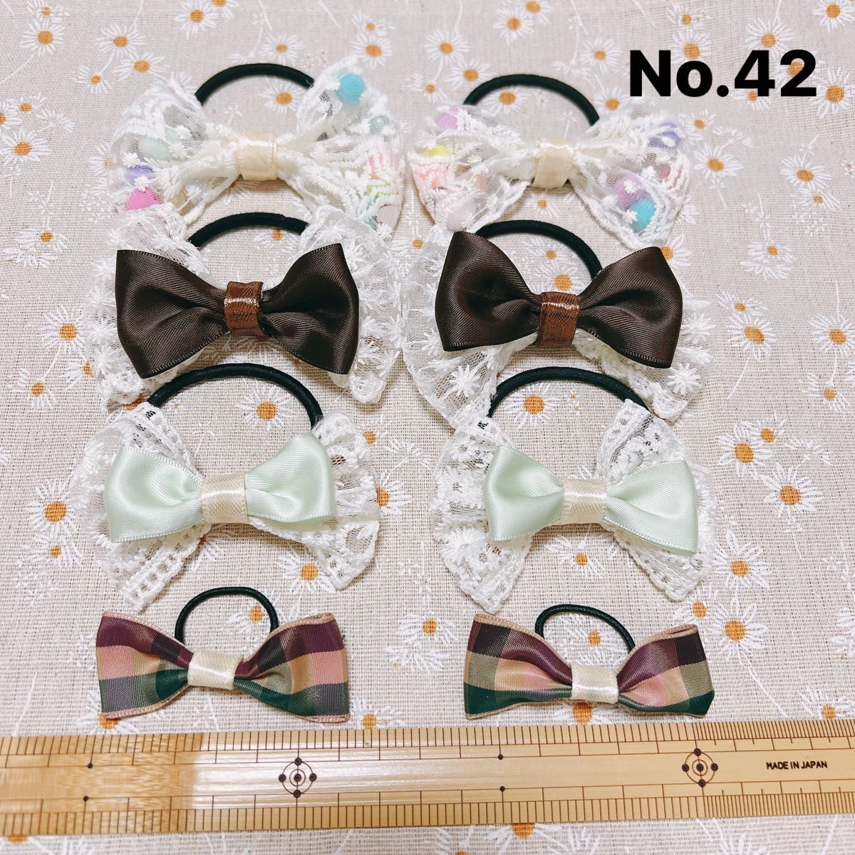 ☆音符鍵盤柄リボンヘアゴム2ペアセット☆ - 通販 - guianegro.com.br