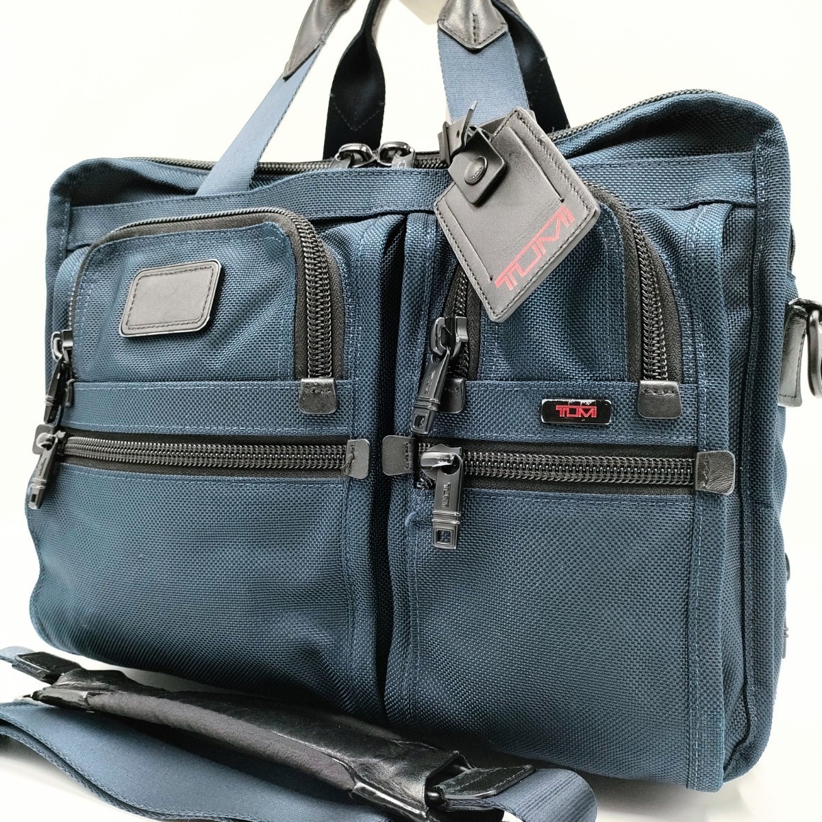 美品SHIPS別注TUMI トゥミ2way ブリーフケースショルダーバッグレザー