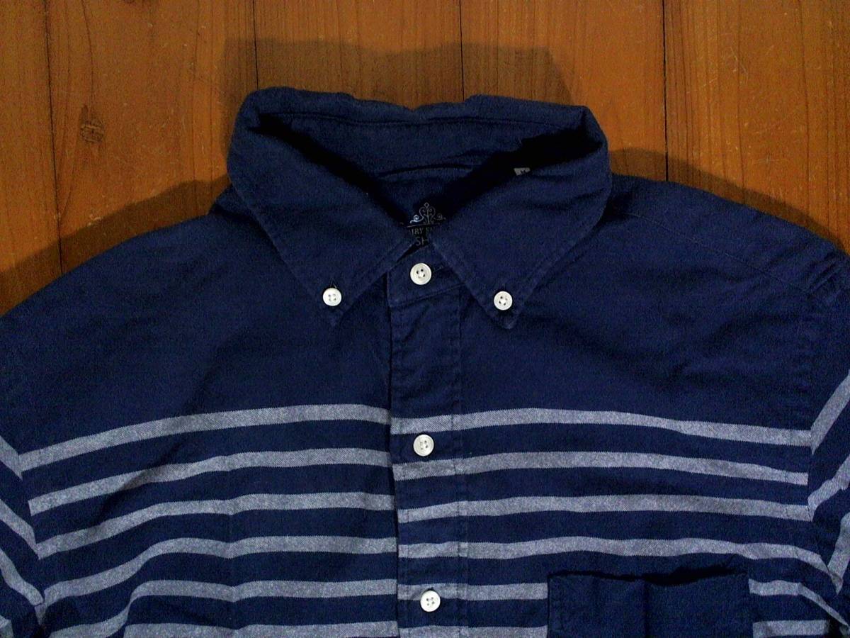 * the smallest defect have * Ships *SHIPS* ok s Ford button down cotton long sleeve shirt M dark blue 