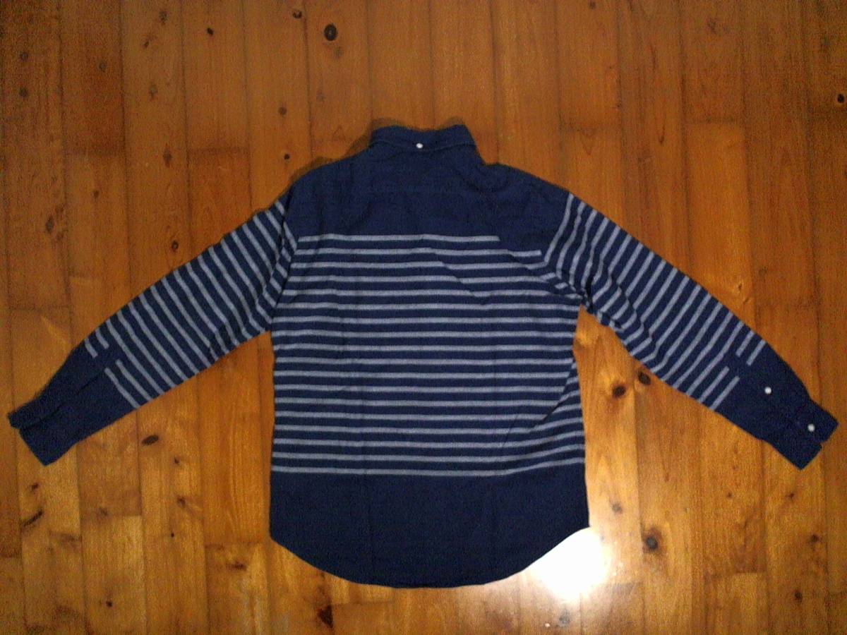 * the smallest defect have * Ships *SHIPS* ok s Ford button down cotton long sleeve shirt M dark blue 