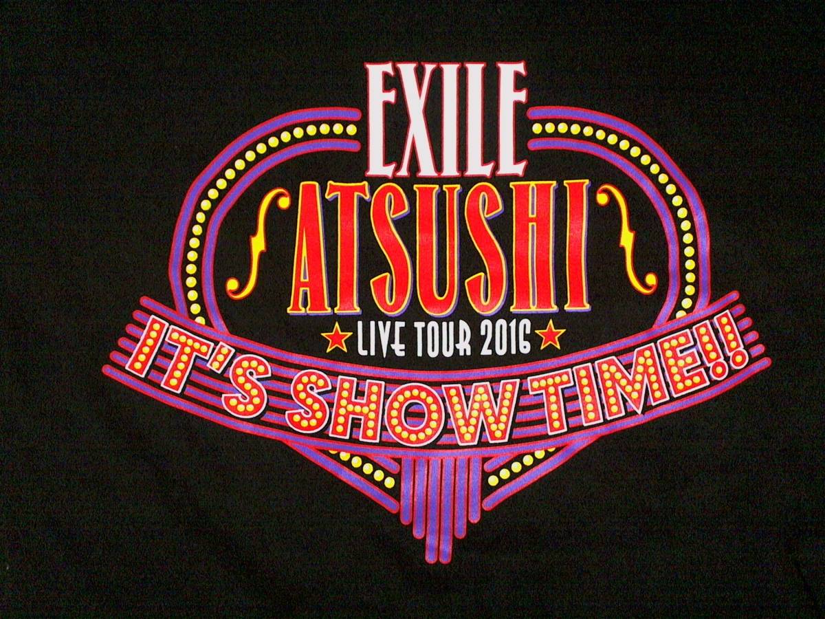 ☆色落ち有☆エグザイル ATSUSHI アツシ☆EXILE ATSUSHI LIVE TOUR 2016☆プリント 半袖Ｔシャツ コットンTシャツ　L 黒 ブラック_画像5