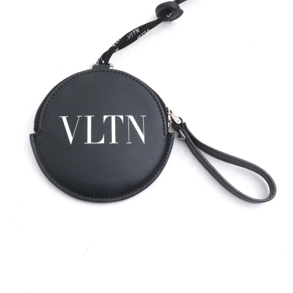 VALENTINO ネックストラップ付きコインケース ブラック F ヴァレンティノ_画像2