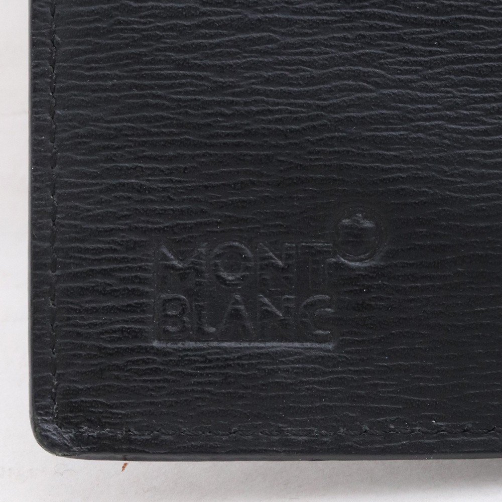 MONT BLANC レザーロングウォレット ブラック モンブラン 長財布_画像5