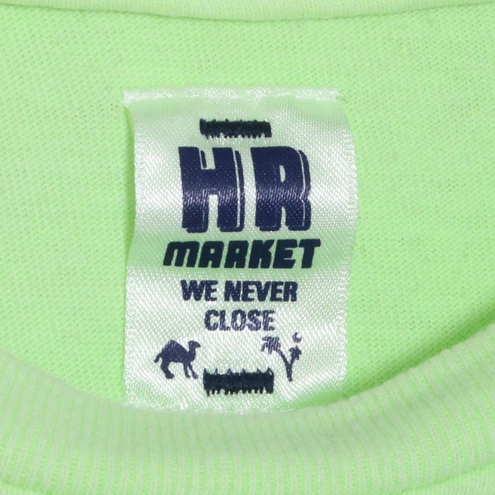 HOLLYWOOD RANCH MARKET ロゴプリントTシャツ グリーン ライム サイズ2 HRM ハリウッドランチマーケット 半袖カットソー_画像4