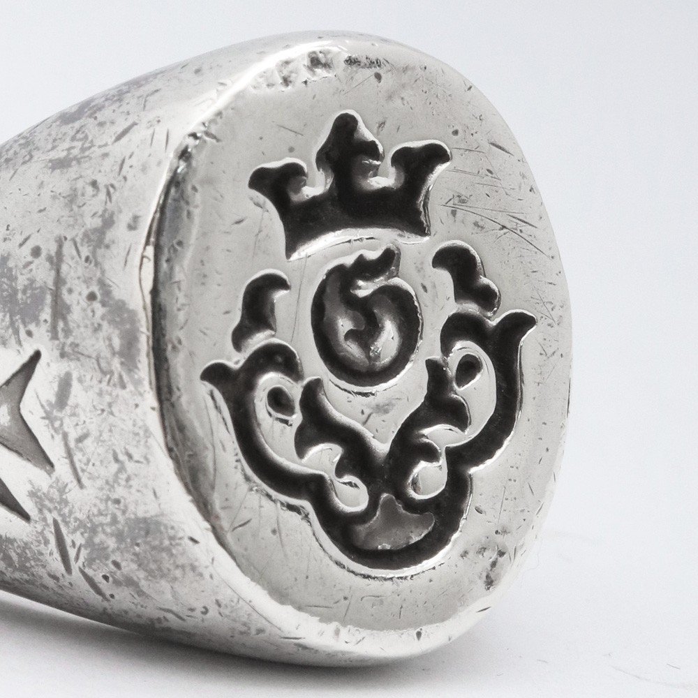 15号 GABORATORY GABOR LOGO LARGE SIGNET RING シルバー ガボラトリー