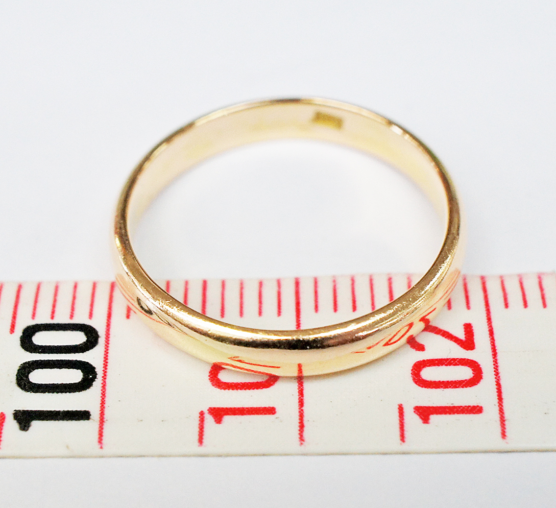 早期予約・新じゃが 18金 ウェーブデザイン リング 12号(B0322