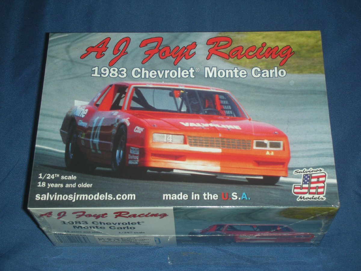 サルビノスJ・Rモデル 1/24 NASCAR 1983 シボレー モンテカルロ A.J.フォイトレーシング プラモデル SJMAJMC1983D_画像1