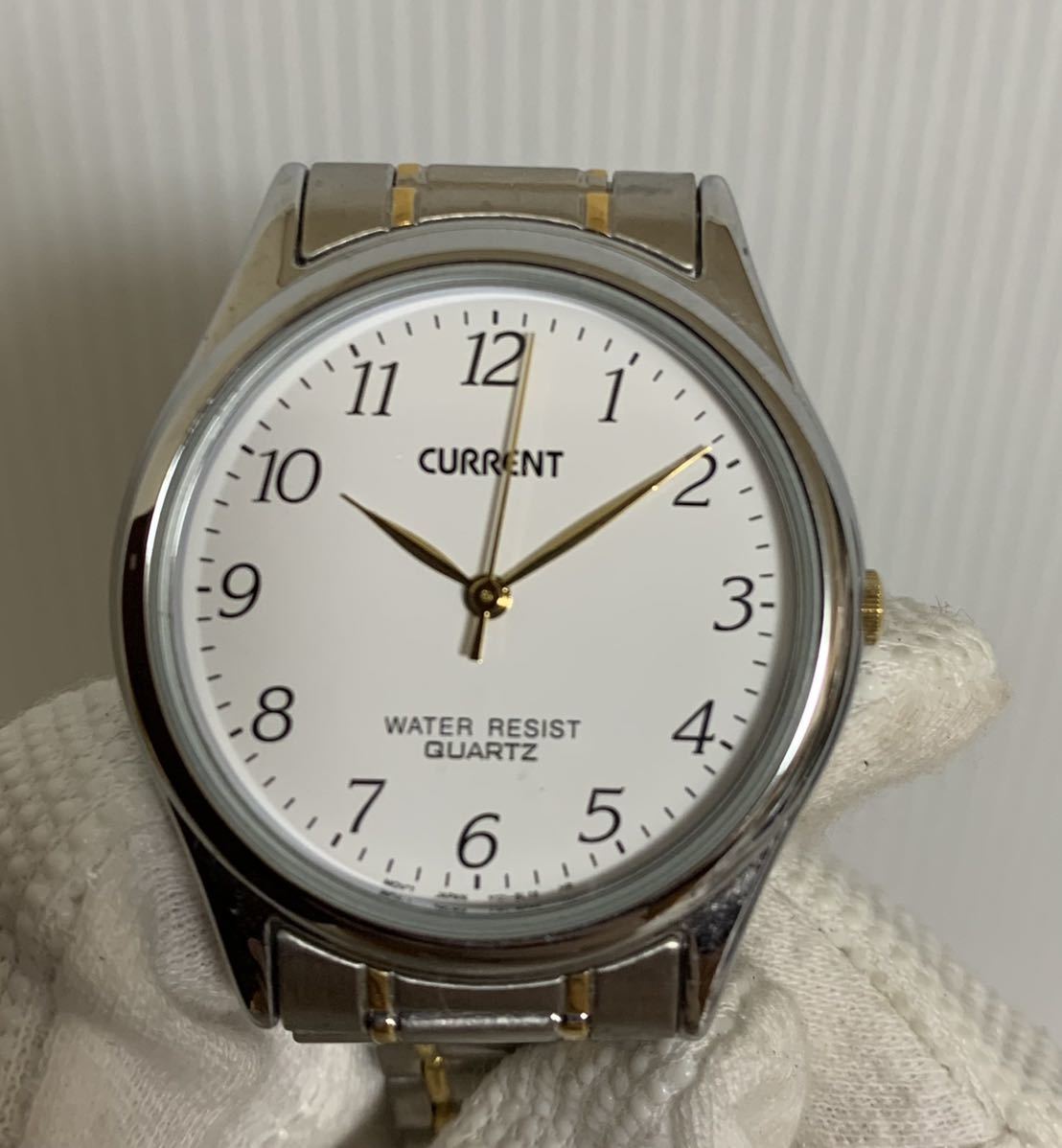 CURRENT QUARTZ WATCH/カレント クォーツ 腕時計/動作不動/部品取り用/ウォッチ/ジャンク扱い/小傷汚れ錆等経年_画像7