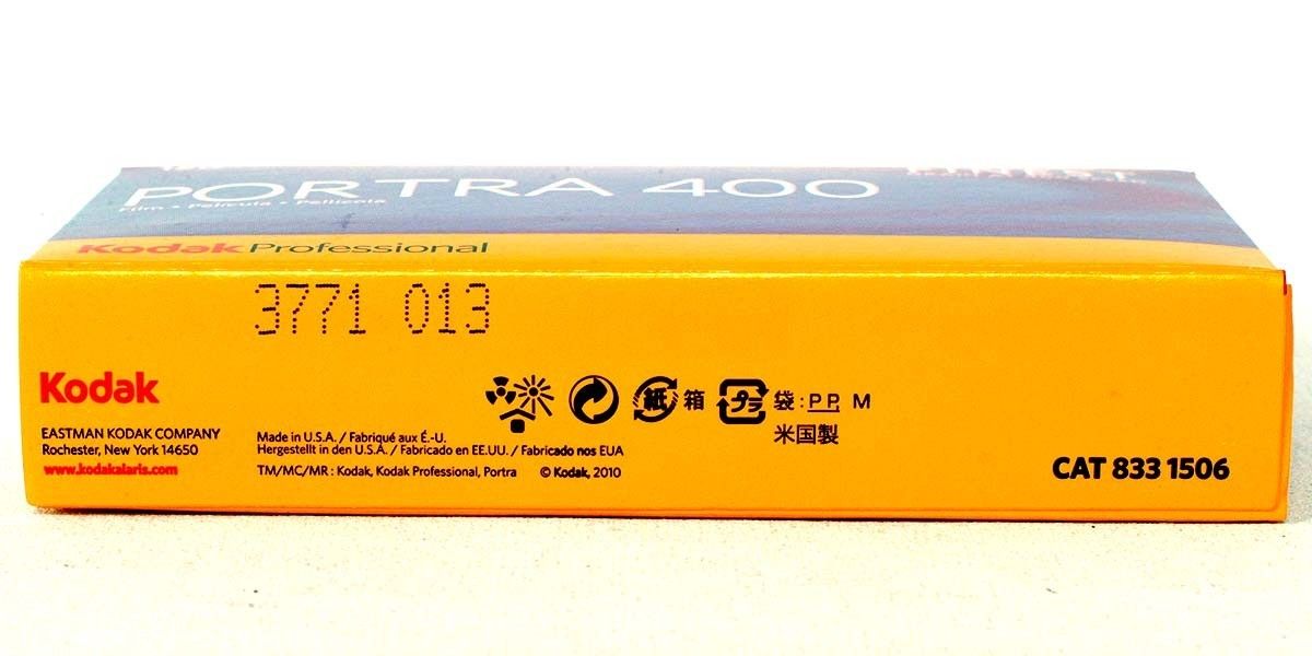 ポートラ400 ブローニー120【5本入】Kodak カラーネガフィルム コダック PORTRA 0041778331507