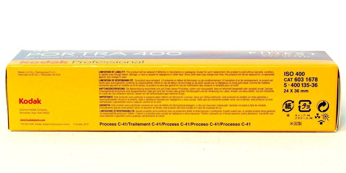 ポートラ400-36枚撮 PORTRA【5本入】感度400 ネガカラーフィルム コダック Kodak 0086806031677