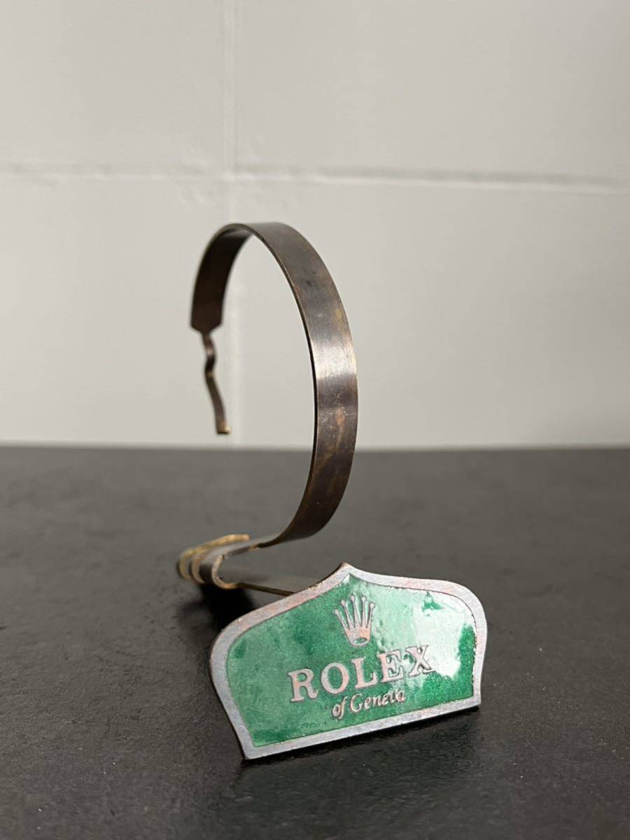 Rolex ロレックス ビンテージ vintage 時計スタンド2 watch stand スイス製 swiss made shop display enamel 七宝焼