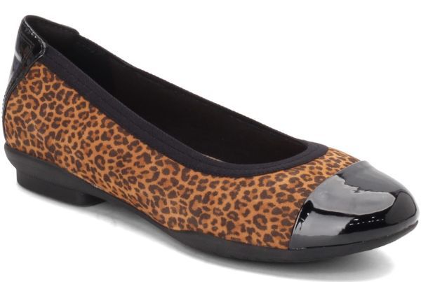 Clarks Clarks 25.5cm ballet Flat light weight soft Leopard pumps Flat Loafer moccasin slip-on shoes sandals a10