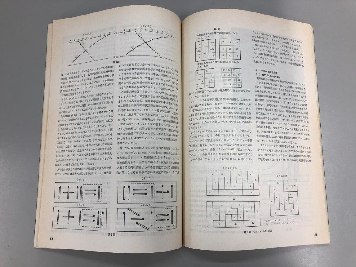 ★　【別冊 数理科学 パズルI サイエンス社 1976年】164-02304_画像5