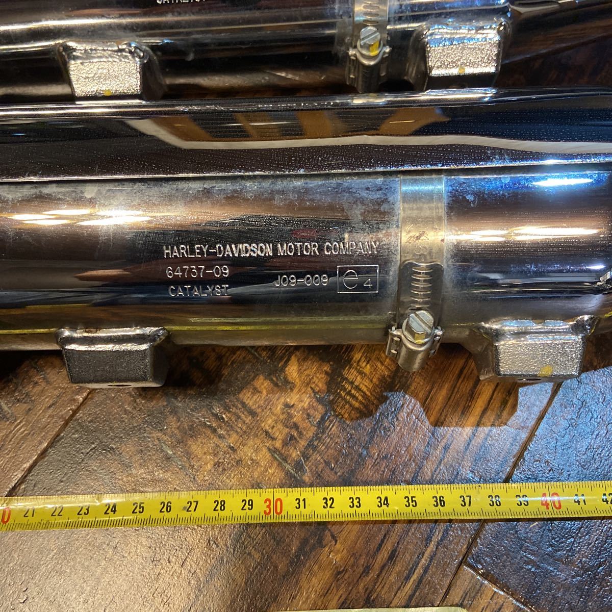 ハーレー2009年XL883nスポーツスター にて使用!純正マフラー 品番