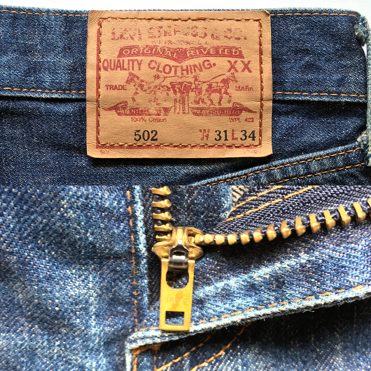 Yahoo!オークション - LEVI'S リーバイス 502-XX BIG'E' 日本...