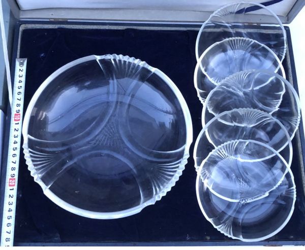 HOYA クリスタル 小皿 ガラス皿 セットの画像3