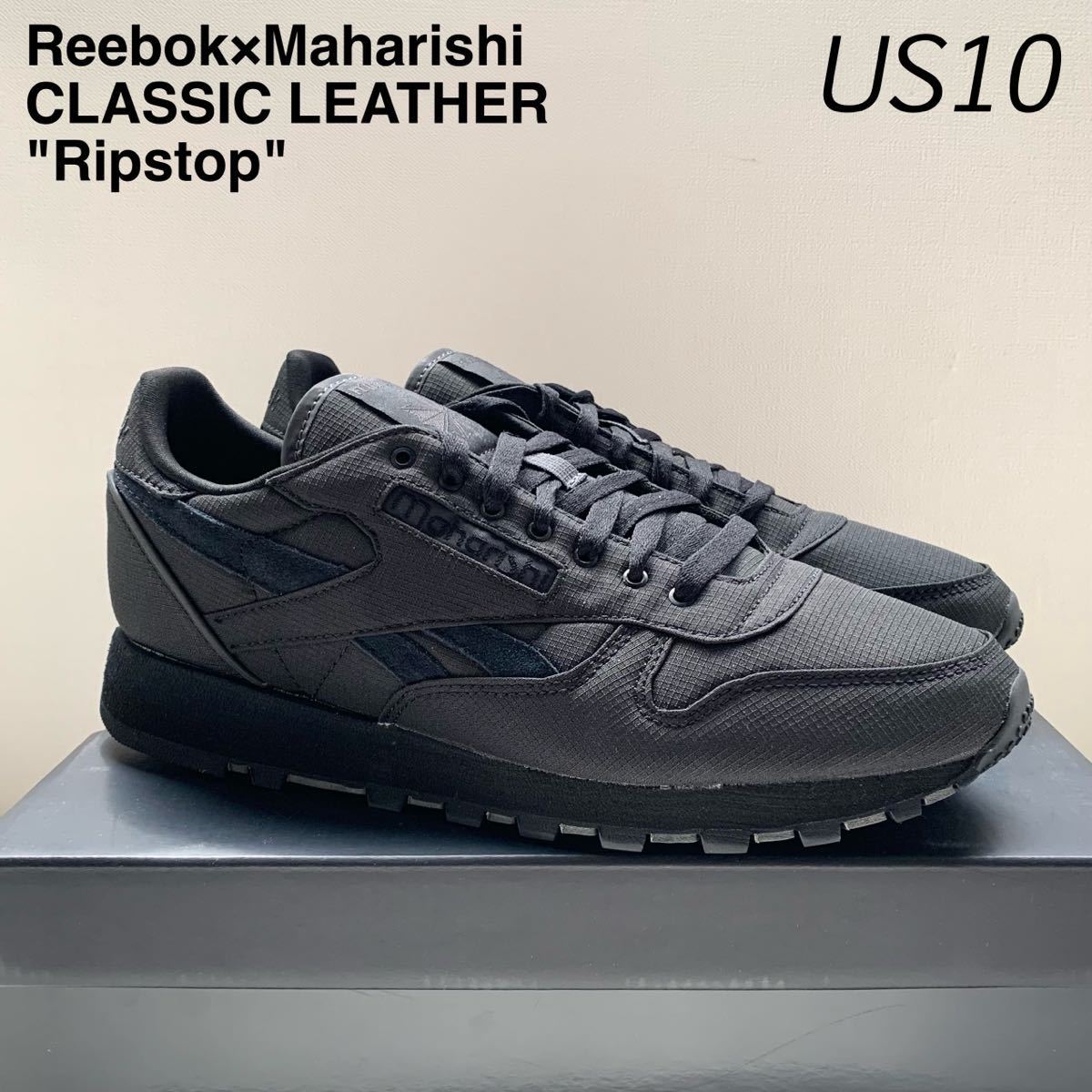 新品 Reebokリーボック × マハリシ MAHARISHI コラボ クラシック レザー 1983 ヴィンテージ 黒 ブラック 28㎝ メンズ CL LTHR 送料無料_画像1