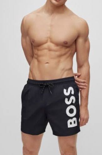  новый товар BOSS Boss Quick dry Logo плавки M мужской купальный костюм Octopus чёрный черный плавание одежда Hugo Boss трусы брюки 