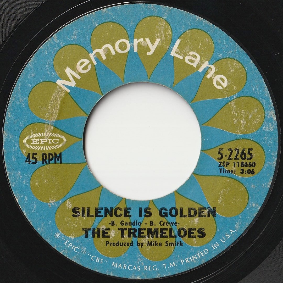 Tremeloes Here Comes My Baby / Silence Is Golden Epic 202286 ROCK POP ロック ポップ レコード 7インチ 45_画像2