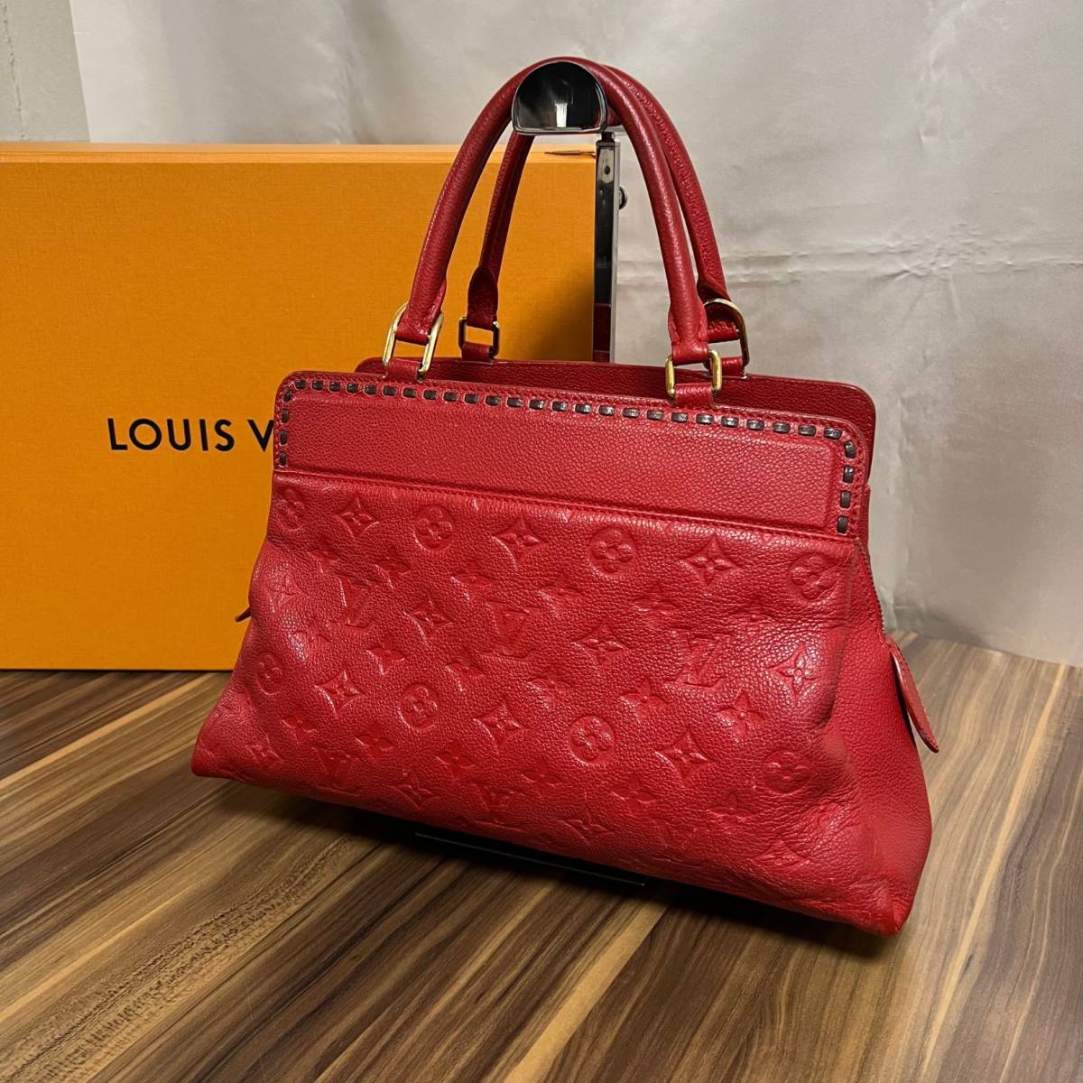 ★正規品 美品★LOUISVUITTON ルイヴィトン ハンドバッグ ヴォージュ M41492 モノグラム アンプラント 大人の女性♪_画像1