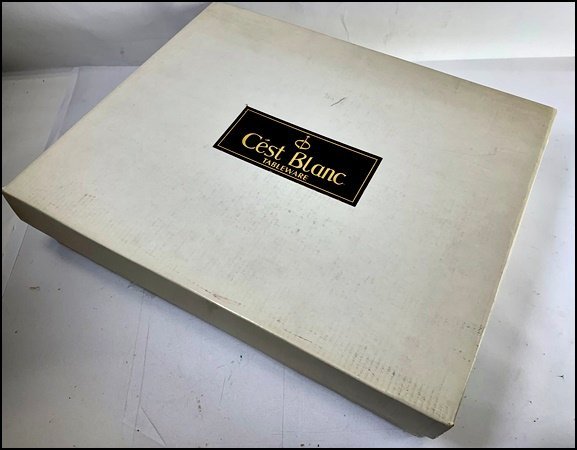 未使用 保管品 Cest Blanc Kannsai カンサイ プレート 10枚 陶器 金縁 ケーキ皿 銘々皿の画像6