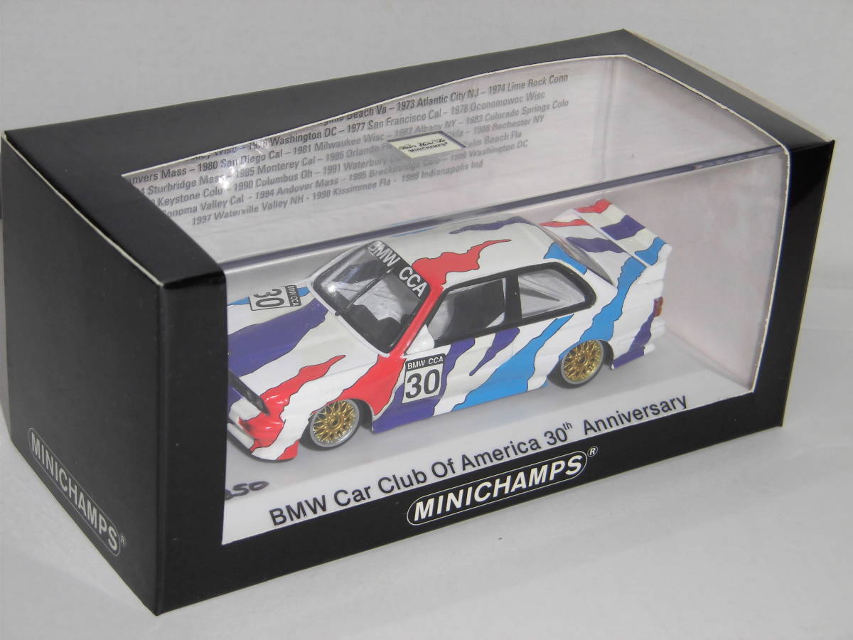 S=1/43*BMW Car Club Of America 30th Anniversary специальный заказ PMA производства BMW M3 Sport Evolution/E30(BMW CCA 30) супер трудно найти * не использовался товар!