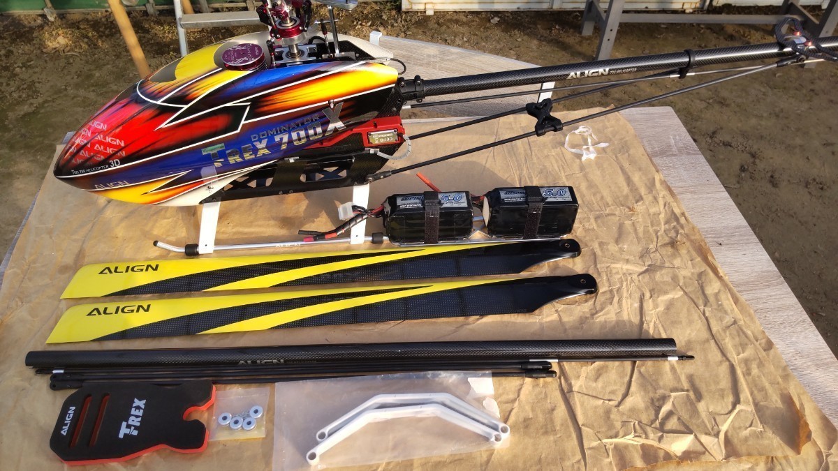 れあり】 ALING T-REX700 Nitro proローターヘッド ラジコンヘリ用