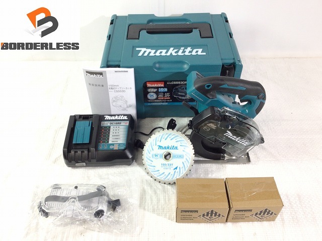 卓出 マキタ Makita 充電式チップソーカッタ CS553DRGXS dinogrip.com