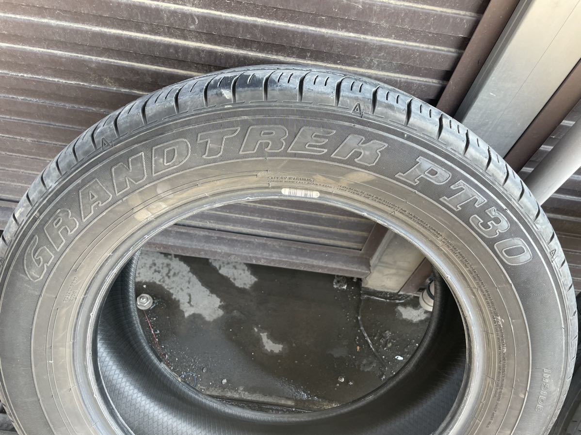 中古品 タイヤ４本セット ダンロップ GRANDTREK PT30 225/60R18 100H 2019年製_画像2