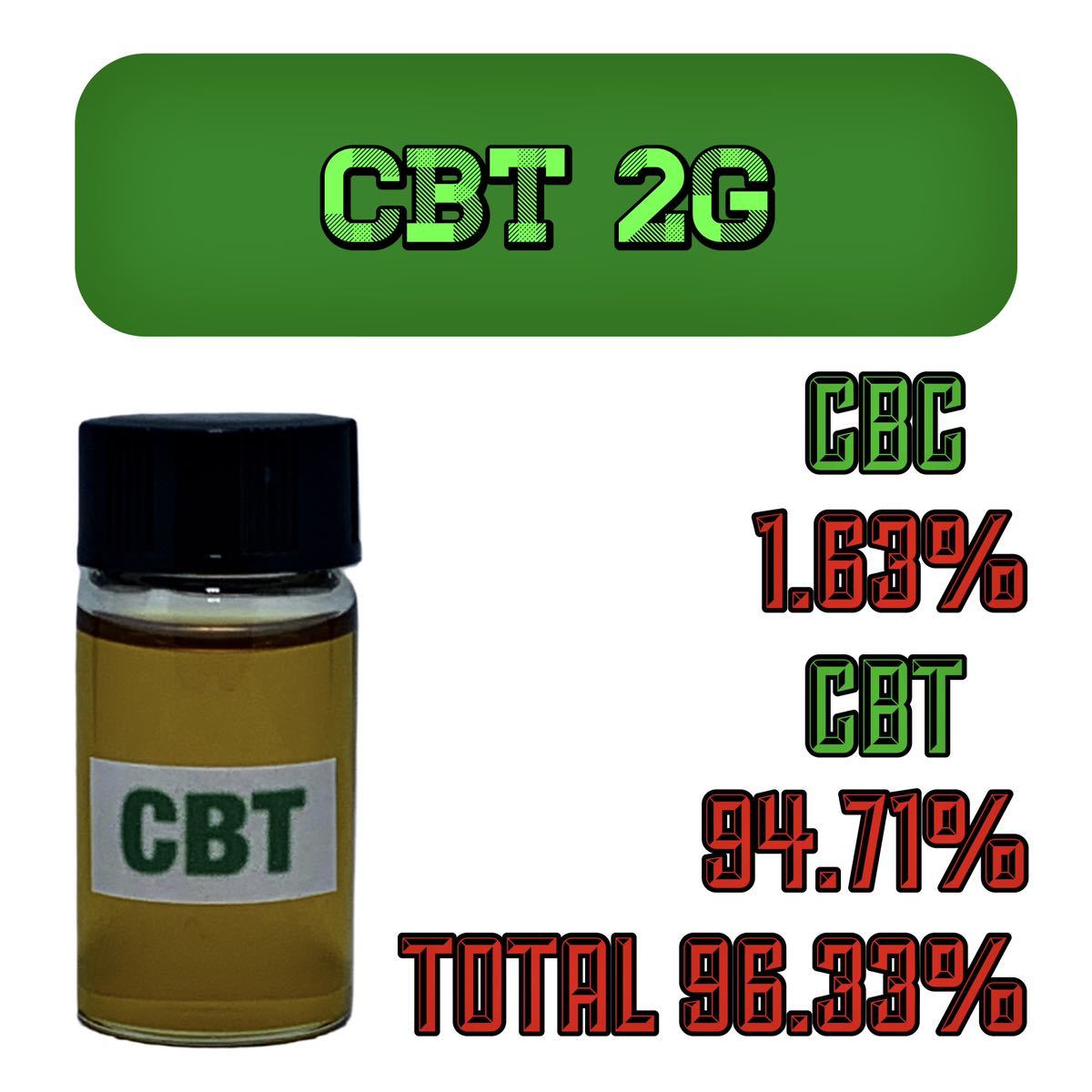 カリフォルニア産 高品質 CBT96.33% 2g CBN CBG CBN CRD アイソレート_画像1