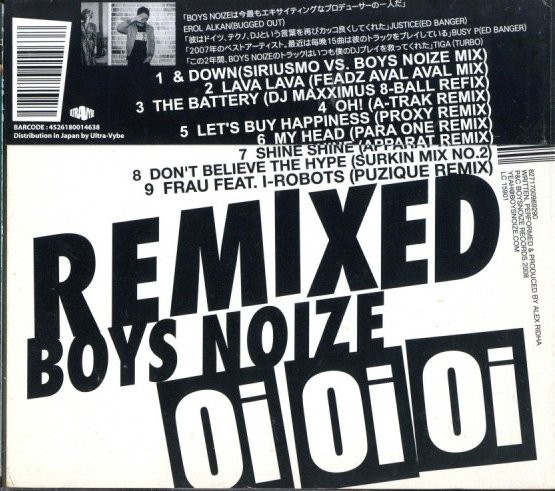 即決・送料無料(2点で)◆ボーイズ・ノイズ Boyz Noize◆オイ・オイ・オイ・リミックスド oi oi oi【m7106】_画像2