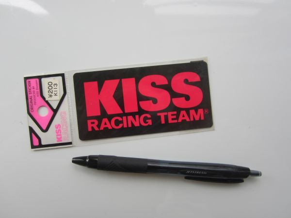 KISS RACING TEAM キス レーシング チーム バイク オートバイ ステッカー/当時物 自動車 デカール ① S35_画像5