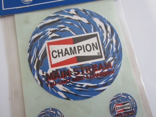 CHAMPION MAIN STREAM スパークプラグ チャンピオン 旧車 プラグ メーカー ステッカー/デカール 自動車 バイク S33_画像4