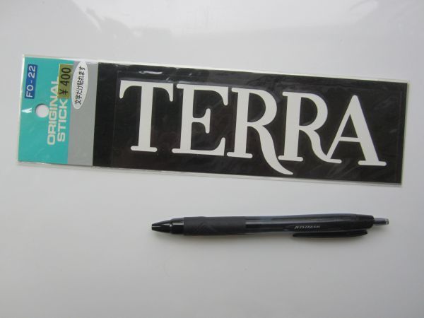 【２枚入り】TERRA テラ レーシング チーム ロゴ デカール 大 切文字 ステッカー/ 当時物 F1 自動車 バイク オートバイ S34_画像4