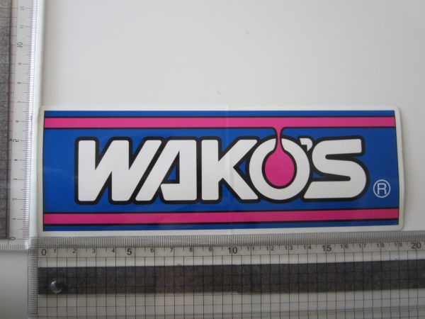 【２枚セット】WAKO'S ワコーズ 大 ステッカー/ デカール 自動車 バイク オートバイ スポンサー S37_画像6