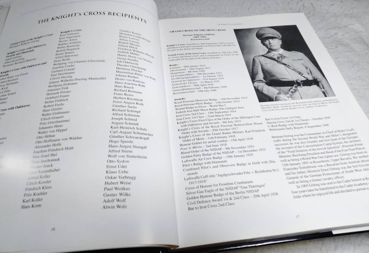 洋書>ドイツ空軍・将官 騎士鉄十字章のホルダーたち 1939-1945 洋書>ドイツ空軍・将官 騎士鉄十字章のホルダーたち 1939-1945