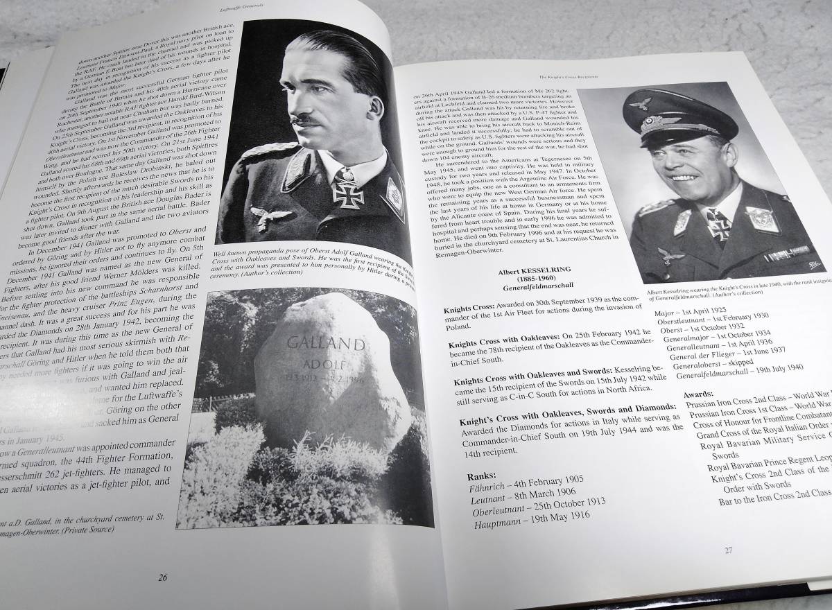 洋書>ドイツ空軍・将官 騎士鉄十字章のホルダーたち 1939-1945 洋書>ドイツ空軍・将官 騎士鉄十字章のホルダーたち 1939-1945