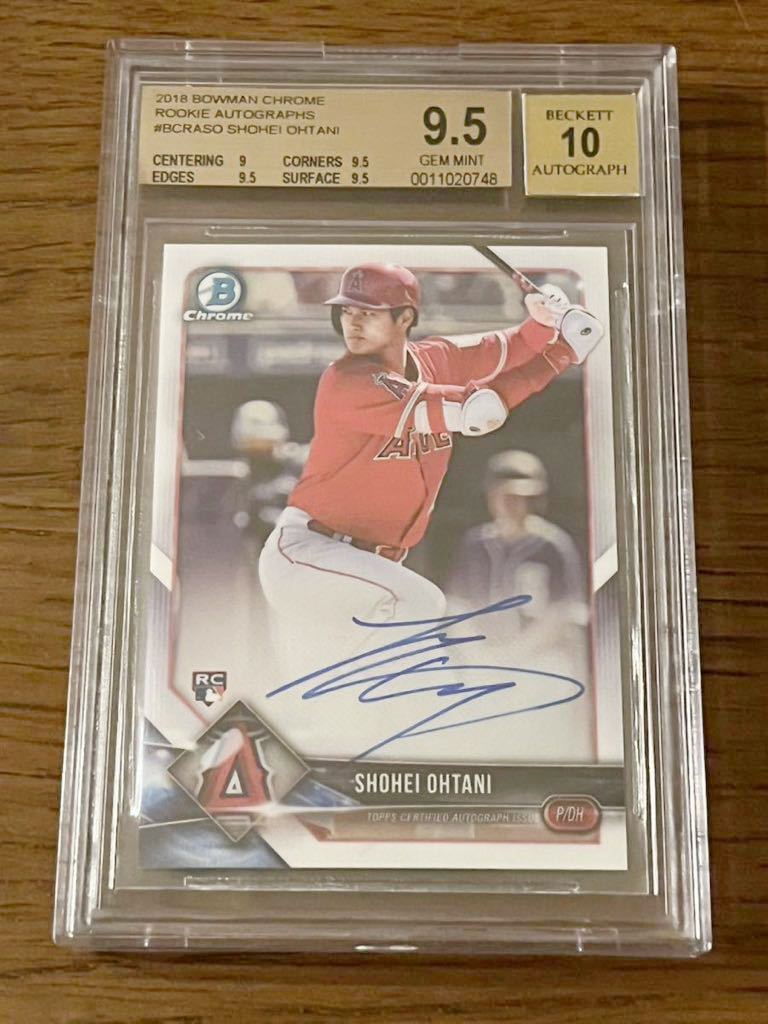 大谷翔平BOWMAN CHROME 2018 ルーキーサインカード BGS9.5 - JChere