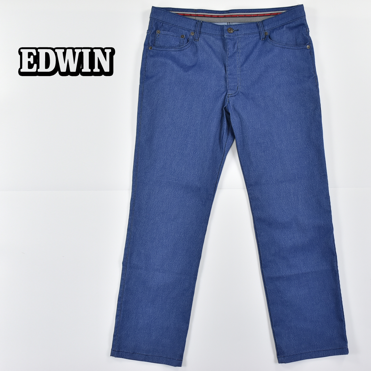 EDWIN エドウイン ★ K80033 ストレッチ パンツ ブルー 青 メンズ L_画像1