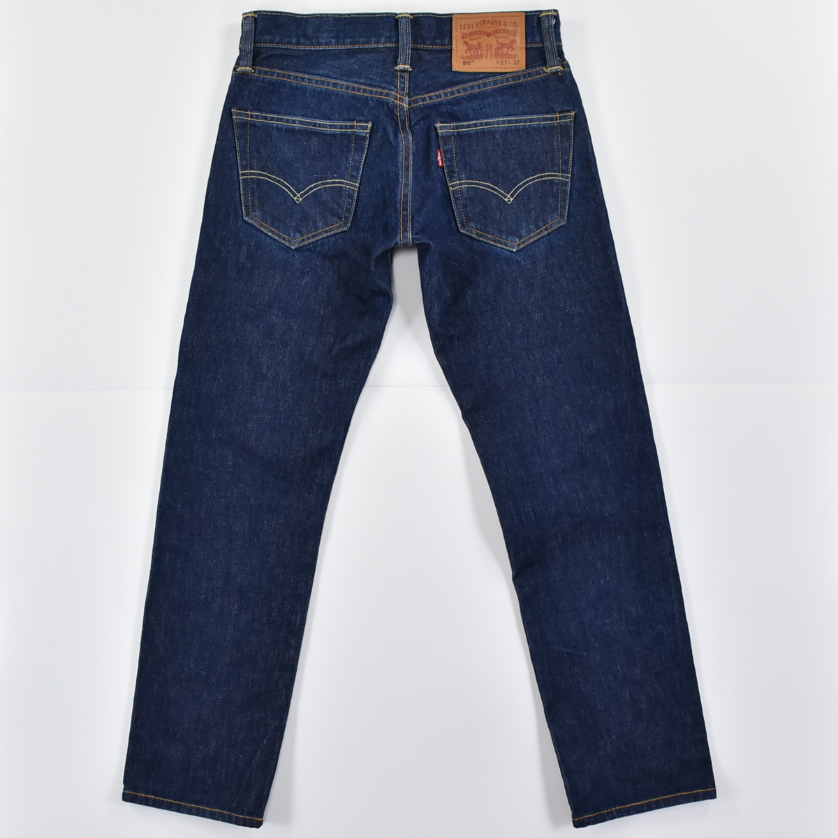 Levis リーバイス ★ USA製 511 For over 140 years WHITE OAK CONE DENIM スリム デニム ジーンズ パンツ インディゴ メンズ 27_画像2