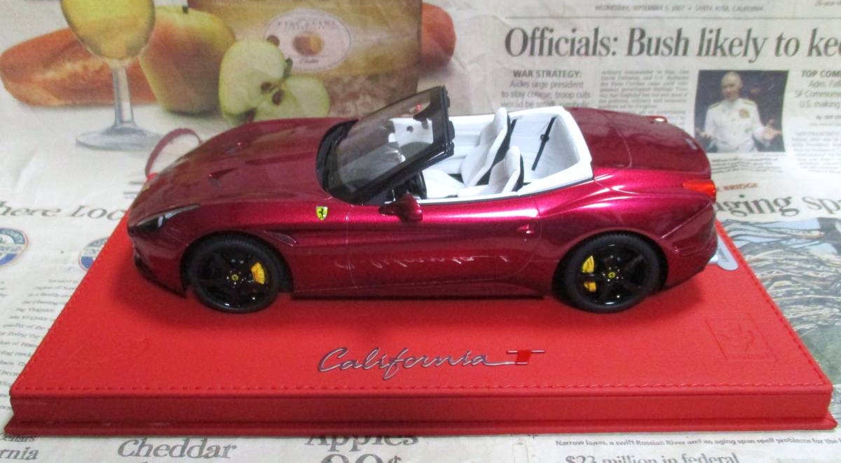 ☆絶版*世界20台☆BBR*1/18*Ferrari California T Spider フューシャ