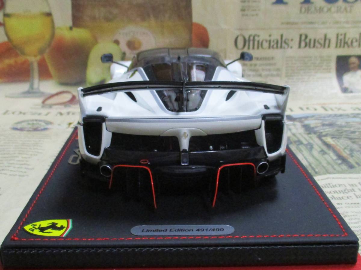 * ultra rare out of print * world 499 pcs *BBR*1/18*Ferrari FXXK Evo #70 white * Ferrari ≠MR