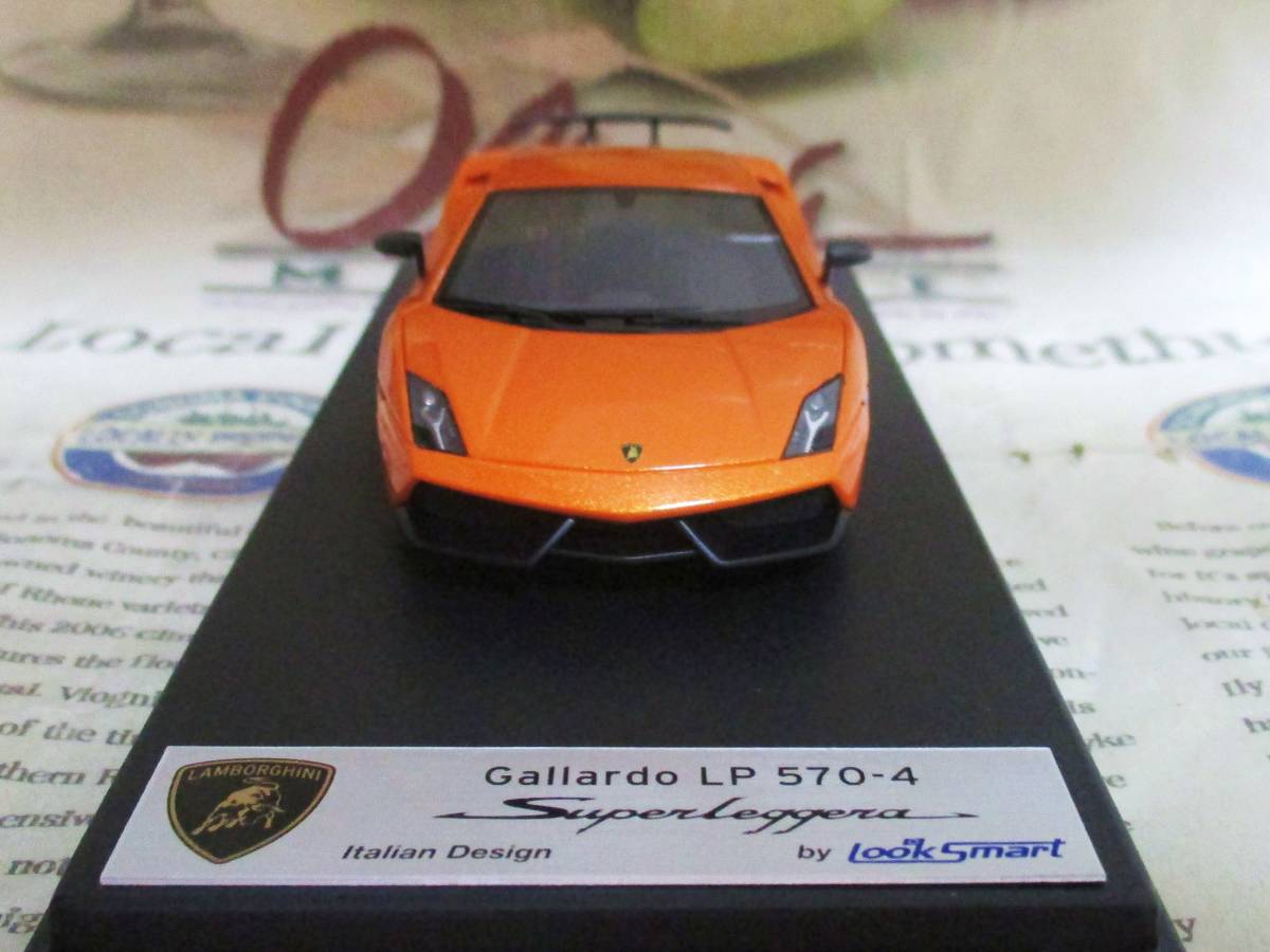 ★絶版*LOOKSMART*1/43*Lamborghini Gallardo LP570-4 Superleggera オレンジ≠BBR,MR_画像3