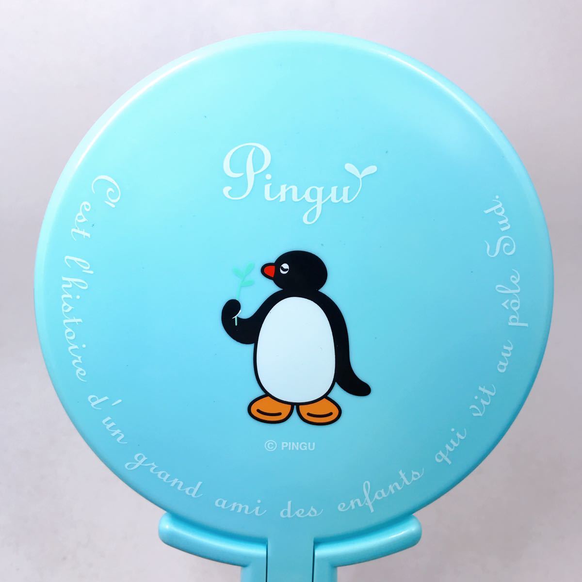 ピングー【Pingu】ハンドミラー スタンド式 手鏡 折りたたみ鏡 手持ちミラー_画像3