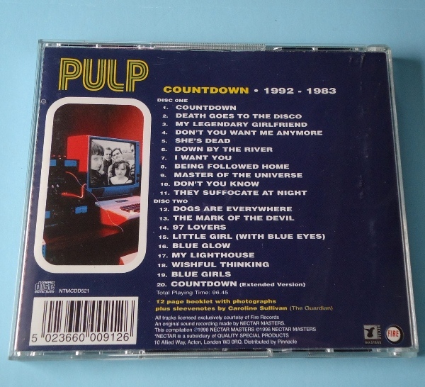 ■PULP■　Countdown 1992-1983　輸入版2枚組　 パルプ　ブリットポップ_画像2