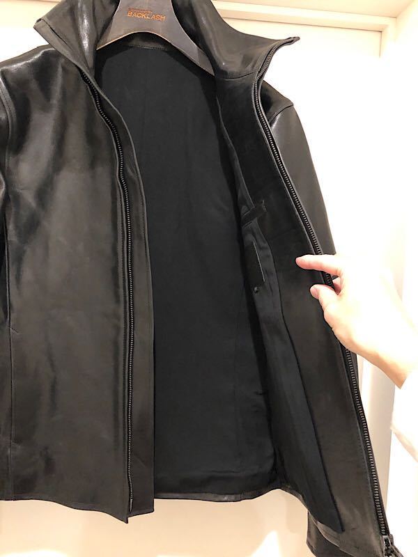 美品バックラッシュ『VINTAGE』定価21イタリーショルダーレザーブルゾン-